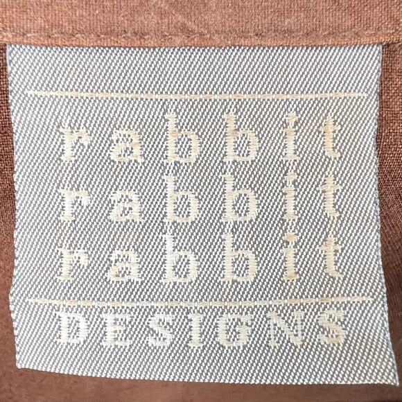 Rabbit Designs Womens Petite Long Brown Collared Button Up Dress Size 10P - Picture 2 of 12